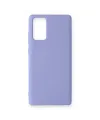 Samsung Galaxy Note 20 Kılıf Nano İçi Kadife Silikon - Lila