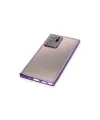 Samsung Galaxy Note 20 Ultra Kılıf Razer Lensli Silikon - Mor