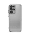 Samsung Galaxy S21 Ultra Kılıf Razer Lensli Silikon - Gümüş