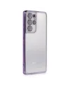 Samsung Galaxy S21 Ultra Kılıf Razer Lensli Silikon - Mor