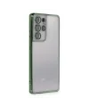 Samsung Galaxy S21 Ultra Kılıf Razer Lensli Silikon - Yeşil