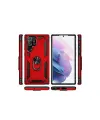Samsung Galaxy S21 Ultra Kılıf Sofya Yüzüklü Silikon Kapak - Yeşil