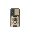 Samsung Galaxy S23 Fe Kılıf Pars Lens Yüzüklü Silikon - Gold