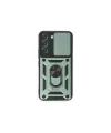 Samsung Galaxy S23 Fe Kılıf Pars Lens Yüzüklü Silikon - Yeşil