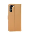Samsung Galaxy S23 Plus Trend S Plus Kapaklı Kılıf - Gold