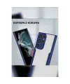 Samsung Galaxy S23 Ultra Kılıf Platin Silikon - Kırmızı