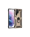 Samsung Galaxy S23 Ultra Kılıf Sofya Yüzüklü Silikon Kapak - Gold
