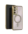 Samsung Galaxy S24 FE Joke Simli Magneticsafe Kılıf - Gold