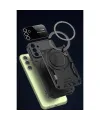 Samsung Galaxy S24 Fe Kılıf Joy Lens Standlı Kapak - Mor