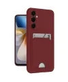 Samsung Galaxy S24 Plus Kelvin Kartvizitli Silikon - Bordo
