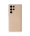 Samsung Galaxy S24 Ultra Kılıf Nano İçi Kadife Silikon - Pudra