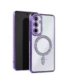 Samsung Galaxy S25 Edge Joke Simli Magneticsafe Kılıf - Derin Mor