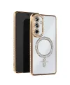 Samsung Galaxy S25 Edge Joke Simli Magneticsafe Kılıf - Gold
