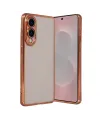 Samsung Galaxy S25 Edge Razer Lensli Silikon - Çöl Titanyum