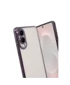Samsung Galaxy S25 Edge Razer Lensli Silikon - Mor