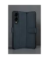 Samsung Galaxy S25 Edge Trend S Plus Kapaklı Kılıf - Lacivert