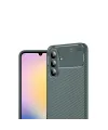 Samsung Galaxy S25 Fe Auto Focus Karbon Kapak - Koyu Yeşil