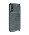 Samsung Galaxy S25 Plus Kılıf Auto Focus Karbon Kapak - Koyu Yeşil