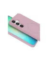 Samsung Galaxy S25 Regal Magsafe Standlı Kapak - Açık Pembe
