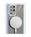 Samsung Galaxy S25 Ultra Kılıf Joke Simli Magneticsafe Kılıf - Derin Mor