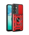 Samsung Galaxy S26 Pars Lens Yüzüklü Silikon - Kırmızı