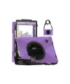 Samsung Galaxy X200 Tab A8 10.5 Kılıf Amazing Tablet Kapak - Mor