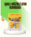 Sarı Elektronik Şifreli Atm Görünümlü Çocuk Kumbarası