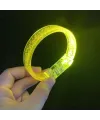 Sarı Led Işıklı Baskı Yapılabilen Pilli Bileklik Bilezik 1,5 cm Genişlik