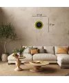 Sarı Modern Kavelalı Dümen Duvar Saati