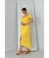 Sarı Prenses Yaka Elbise