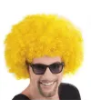 Sarı Renk Kıvırcık Afro Bonus Peruk