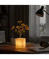 Sarı Saksılı LED Yapay Çiçek