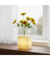 Sarı Saksılı LED Yapay Çiçek