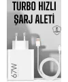 Şarj Aleti 67w Hızlı Şarj Turbo Type-c Uyumlu Şarj Adaptörü Kablosu