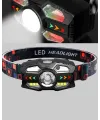Şarj Edilebilir Led Far Hareket Sensörlü 5 Modlu Outdoor Yeni Nesil