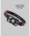Şarj Edilebilir Led Far Hareket Sensörlü 5 Modlu Outdoor Yeni Nesil