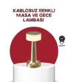 Şarj Edilebilir Led Masa Lambası Usb Girişli, Metal Yapı