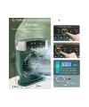 Şarjlı 600 Ml Su Hazneli Taşınabilir Masaüstü Vanilatör  Güçlü Fan Ve 2000 Mah Pil Siyah