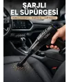 Şarjlı Araç İçi El Süpürgesi Ve Hava Pompası
