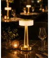 Şarjlı Gold Mantar Masa Lambası Dimmer Ayarlı Kablosuz Led Lamba