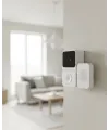 Şarjlı Kameralı Kapı Zili Beyaz