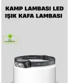 Şarjlı Led Kafa Feneri | 4 Modlu Akıllı Sensörlü Far | Su Geçirmez Ipx5 Kamp Ve Balıkçı Lambası