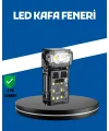 Şarjlı Led Kafa Lambası Manyetik Klipsli El Sensörlü Çok Fonksiyonlu