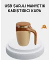 Şarjlı Otomatik Karıştırıcı Kupa Manyetik Mix Kupa Paslanmaz Çelik İç Astar