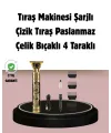 Şarjlı Titanyum Bıçaklı Saç Kesme Makinesi