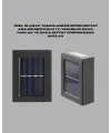 Şeffaf Abajurlu Duvar Tipi Solar Işık