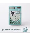 Şeffaf Hesap Makinesi - Sevimli Simli Tasarım