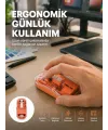Şeffaf Kablosuz Mouse Bluetooth Bağlantılı Sessiz Tıklama Yeni Nesil