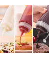 Şeffaf Kapaklı Sızdırmaz Yağlık Sosluk Şişesi Plastik Yağdanlık 400 Ml. Ap-9028