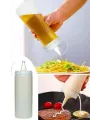 Şeffaf Kapaklı Sızdırmaz Yağlık Sosluk Şişesi Plastik Yağdanlık 400 Ml. Ap-9028